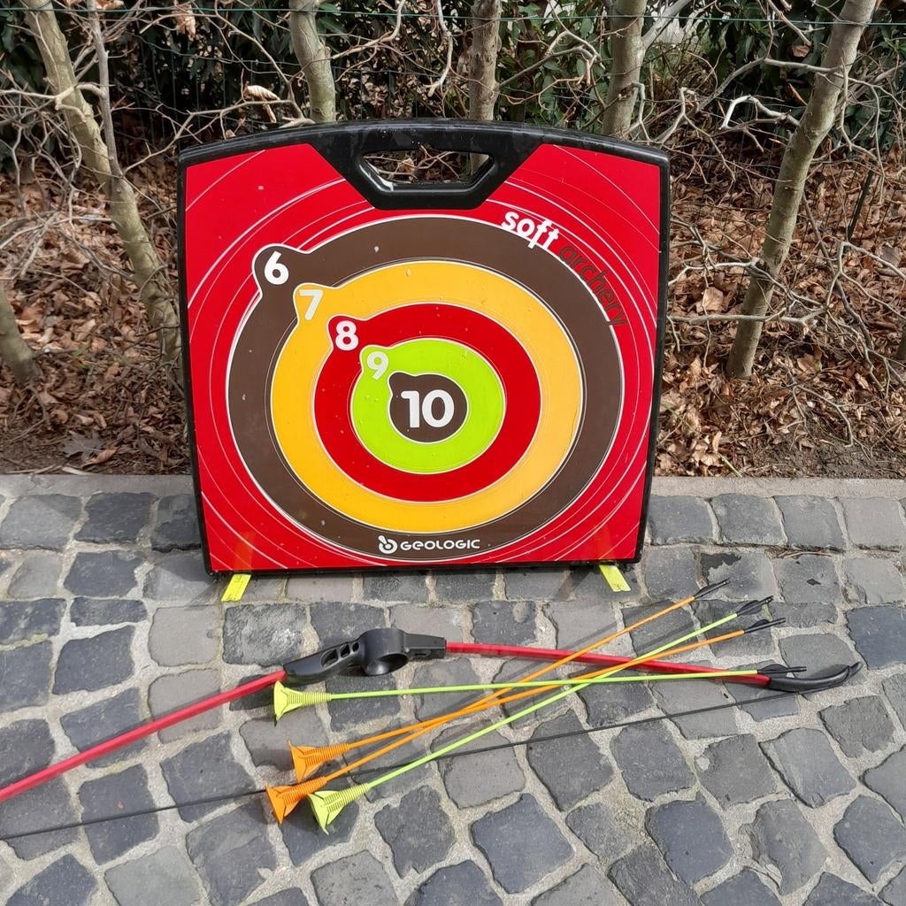 Darts / handboog met zuignappen kinderen, Ophalen, Zo goed als nieuw