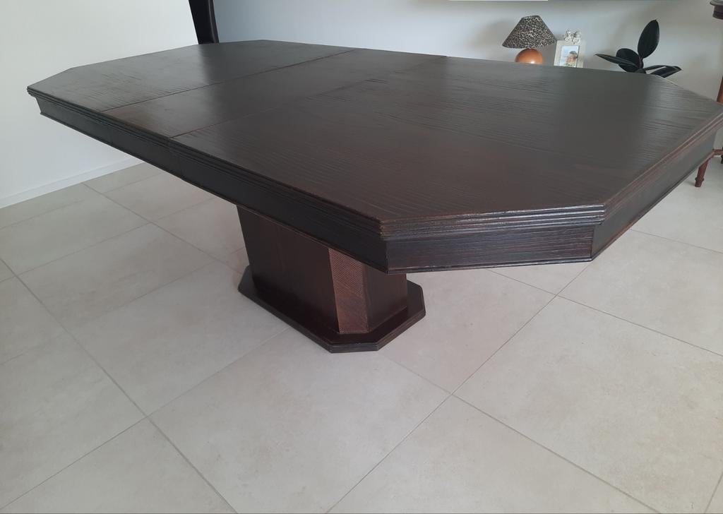 Donkere houten eettafel, Huis en Inrichting, Ophalen