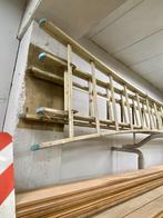Driedelige alu ladder 18 sporten, Doe-het-zelf en Bouw, Ladders en Trappen, Ophalen, Gebruikt, Ladder