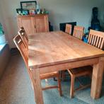 Table en teck de bonne qualité avec 6 chaises, Enlèvement