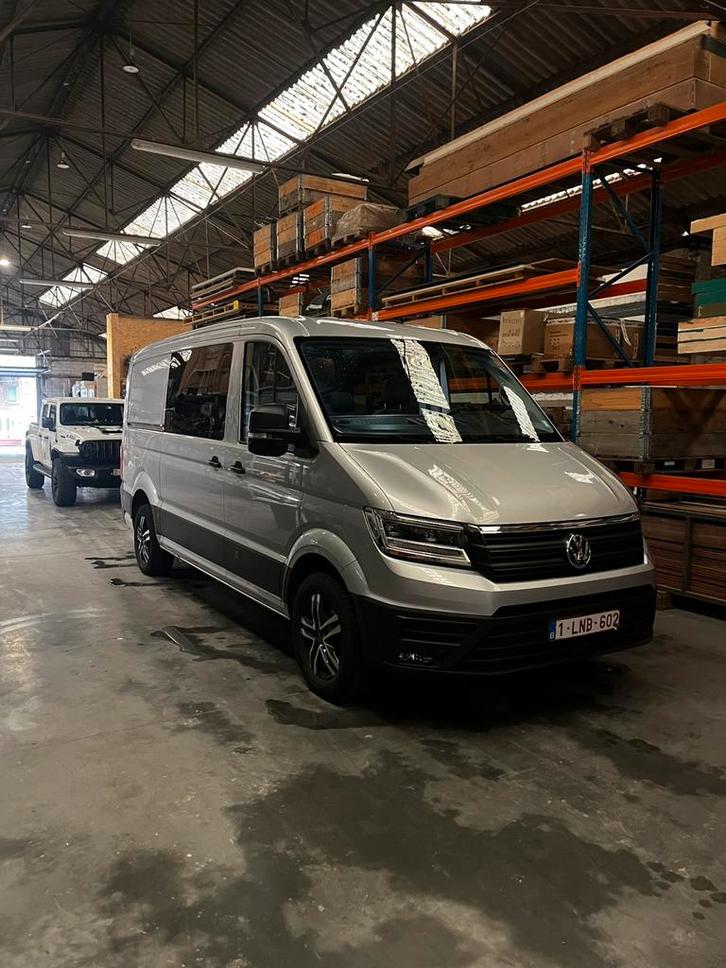 Volkswagen Crafter L3H2 à cabine double, Autos, Camionnettes & Utilitaires, Particulier, Air conditionné, Volkswagen, Diesel, Euro 6