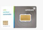 Lingot d'or Umicore certifié de 2,5 gramme, Timbres & Monnaies, Métaux nobles & Lingots, Enlèvement ou Envoi, Or