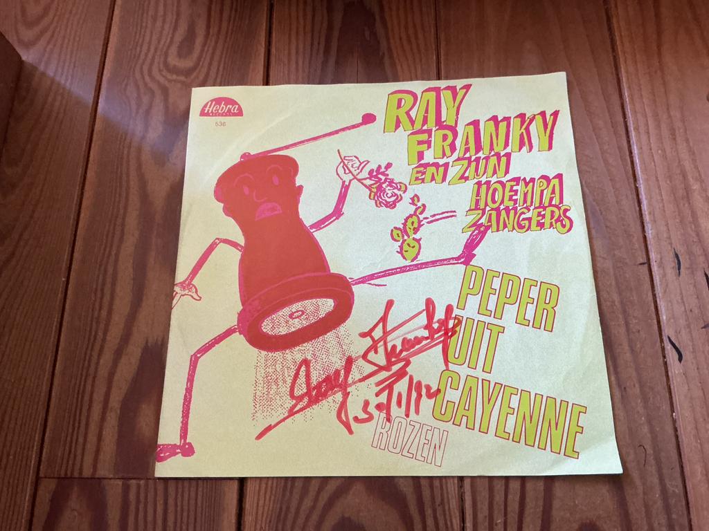 7” Ray Franky en zijn hoempa zangers - peper uit Cayenne, Ophalen of Verzenden, Gebruikt