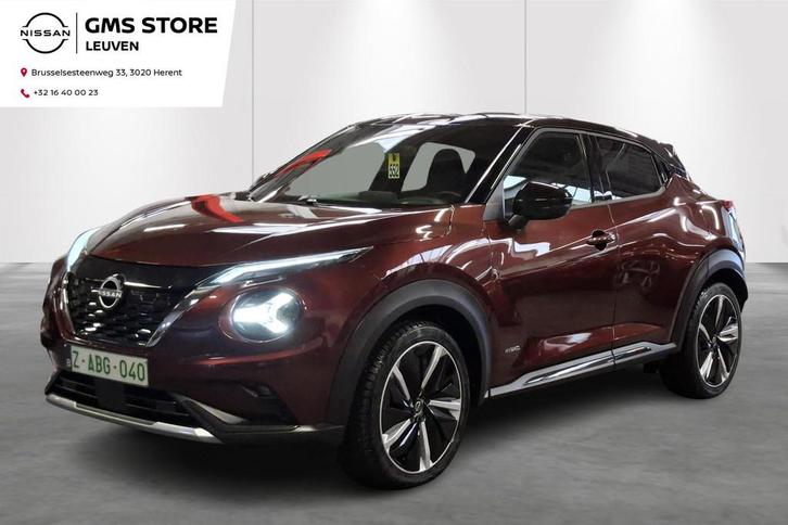 Nissan Juke Hybrid-AUT-Cam-Carplay-Airco-Sensoren, Auto's, Nissan, Bedrijf, Te koop, Juke, Airbags, Airconditioning, Alarm, Bluetooth