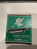 Louwaege’s dubbel blond tafelbier fles etiket bier, Enlèvement ou Envoi, Comme neuf