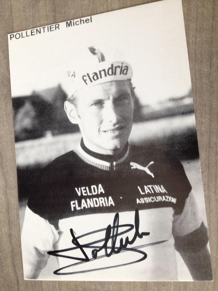 Wielerkaart 1977 team flandria michel pollentier signe, Verzenden, Zo goed als nieuw
