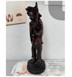 Pêcheur balinais asiatique sculpté dans du bois Coromandel, Enlèvement ou Envoi