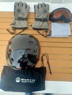 Skihelm , skibril , handschoenen, Ophalen