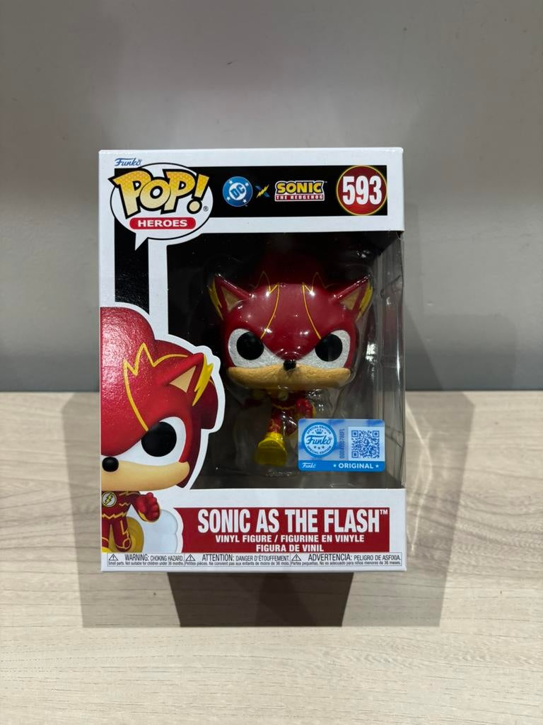 Sonic as The Flash #593 Funko Pop! Justice League x Sonic, Ophalen of Verzenden, Zo goed als nieuw