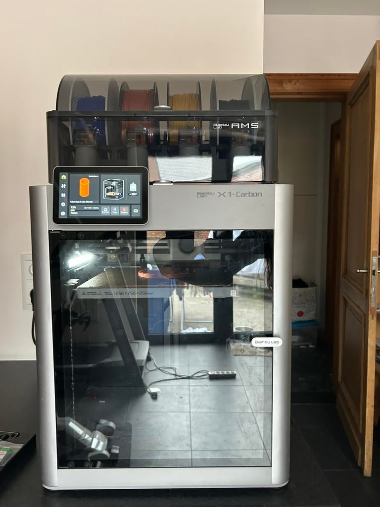 Bambu Lab X1C, Computers en Software, 3D Printers, Ophalen, Gebruikt, Ingebouwde Wi-Fi, Filament