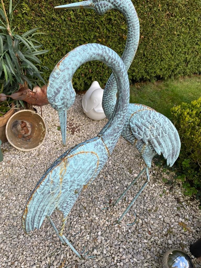 Reiger koppel smeedijzer, Ophalen, Zo goed als nieuw, Dierenbeeld