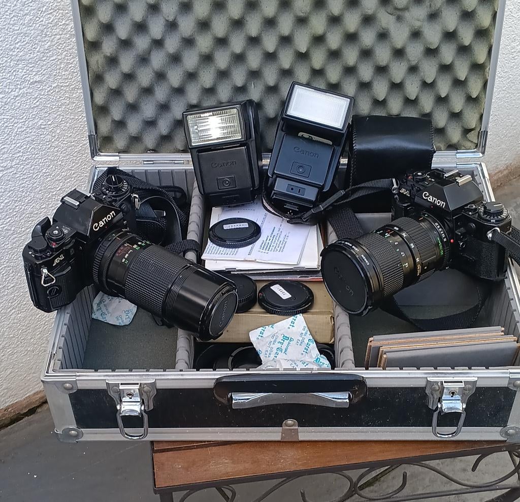 Canon A1 cameras, TV, Hi-fi & Vidéo, Appareils photo analogiques, Enlèvement, Utilisé, Reflex miroir, Canon