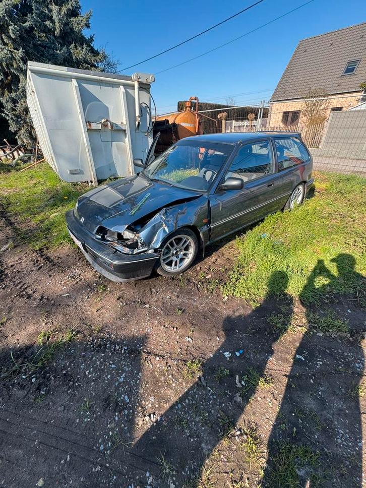 Honda Civic ED6 ongeval, Auto's, Honda, Particulier, Civic, Benzine, Stadsauto, 3 deurs, Automaat, Blauw, Grijs, Stof, Voorwielaandrijving