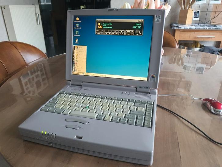 Retro laptop Toshiba 4010CDT mmx win95, Informatique & Logiciels, Ordinateurs Vintage, Enlèvement