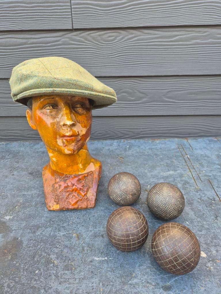 Antieke Boules Lyonnaises – Set/Duo Petanque Jaren 30/50, Antiek en Kunst, Curiosa en Brocante, Ophalen of Verzenden