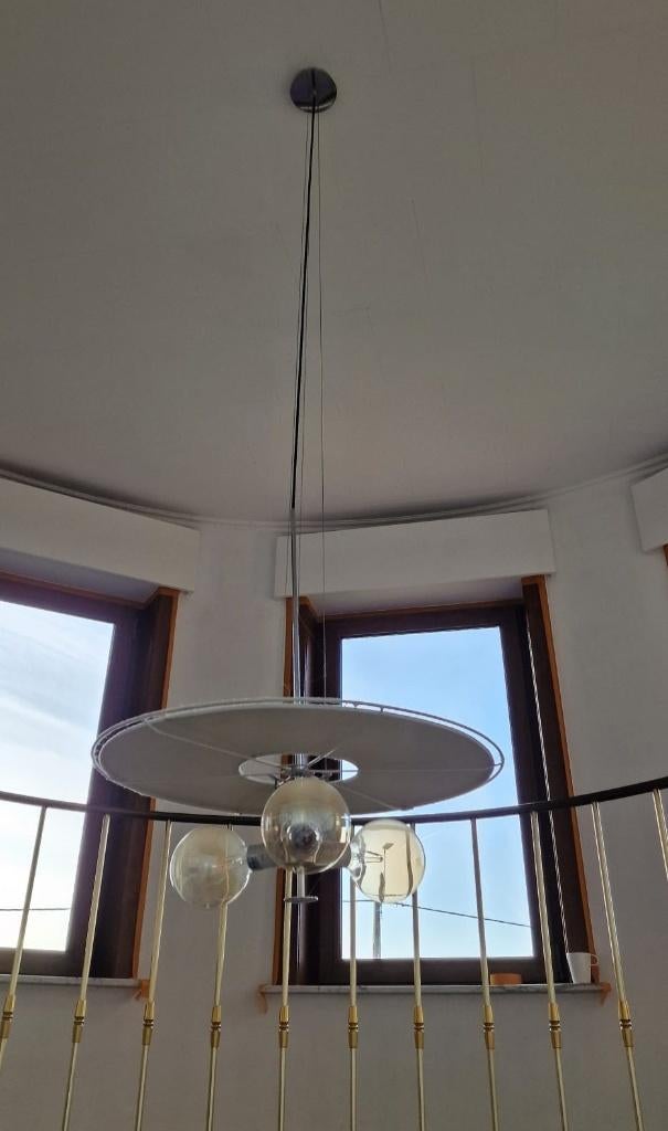 Lustre Neo-Retro, Maison & Meubles, Lampes | Lustres, Enlèvement, Utilisé, Tissus, Neo-Retro