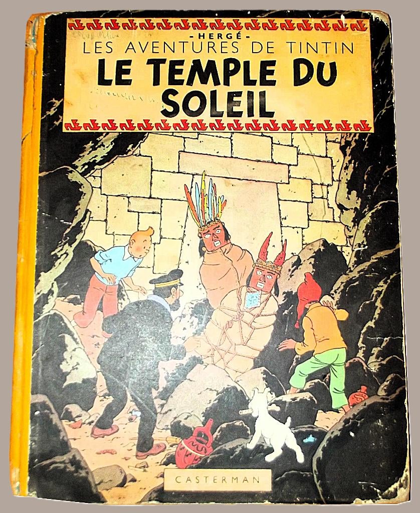 tintin "Le Temple du Soleil" EO 1949, Eén stripboek, Ophalen of Verzenden, Gelezen, Hergé