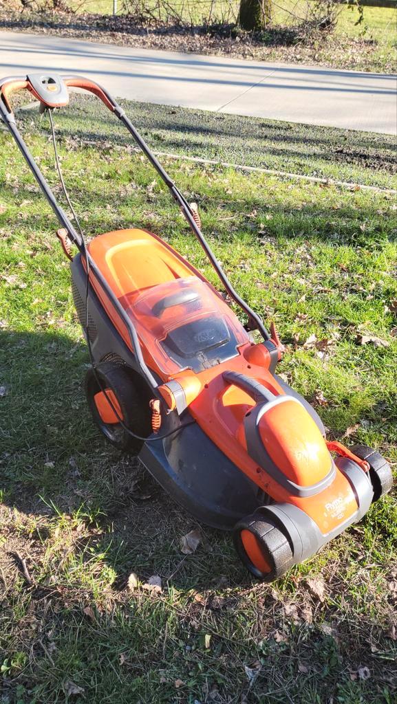 Electrische grasmaaier Flymo multimo 420, Jardin & Terrasse, Tondeuses à gazon, Bac de ramassage, Enlèvement