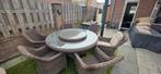 Tuinset 4 Seasons Outdoor Madoera. 6x stoel 12 kussens allw, Tuin en Terras, Ophalen, Gebruikt, 6 zitplaatsen, Wicker