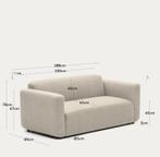 Bankstel Kave Home NEOM, Ophalen, Driepersoons, Rechte bank, Stof