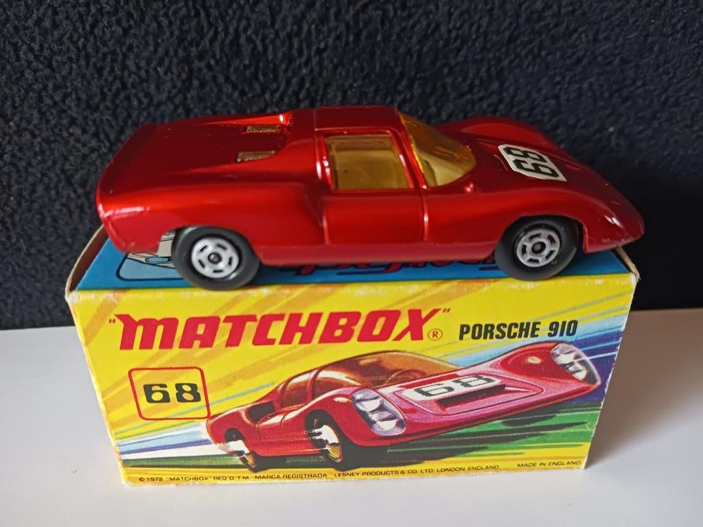 Matchbox Superfast  68.  PORSCHE 910, Hobby en Vrije tijd, Modelauto's | 1:87, Verzenden, Matchbox