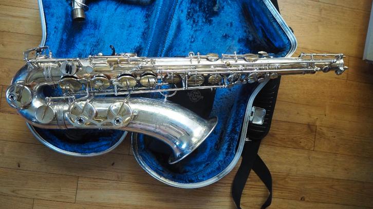 Saxophone Tenor Selmer Mark VI argenté, Musique & Instruments, Instruments à vent | Saxophones, Comme neuf, Ténor, Avec valise