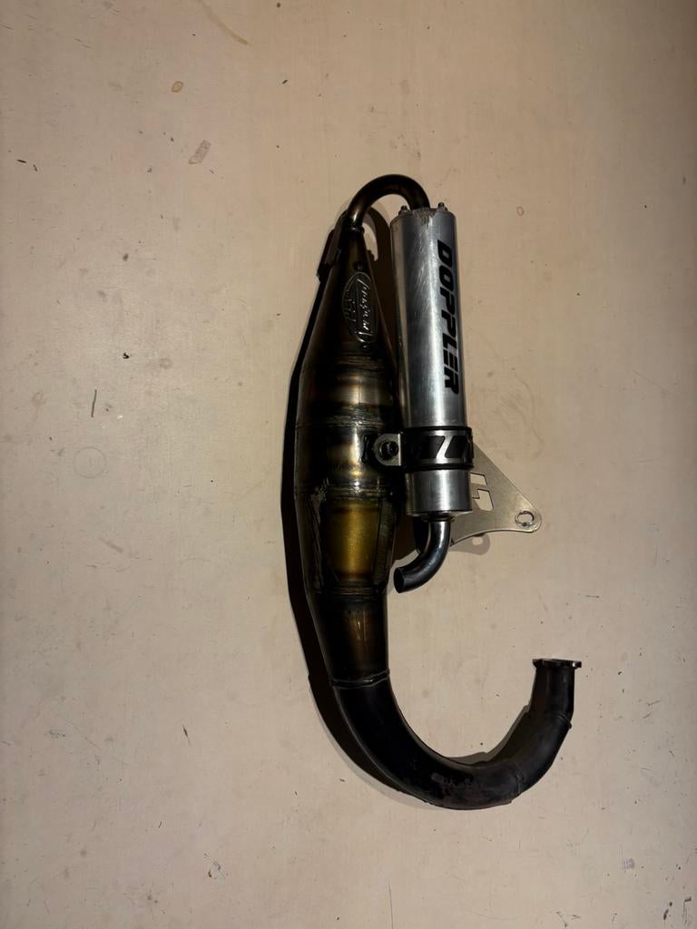 Doppler krul uitlaat tekoop, Fietsen en Brommers, Ophalen, Gebruikt