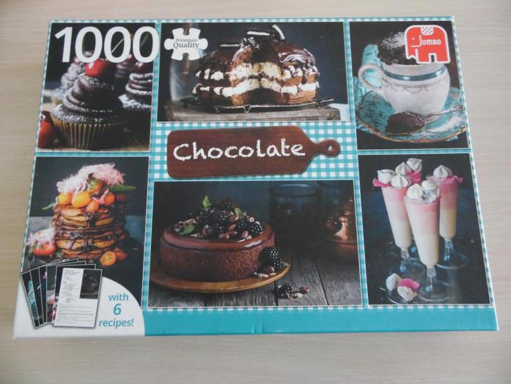 PUZZLE   CHOCOLAT   1000 PIÈCES   JUMBO, Hobby & Loisirs créatifs, Sport cérébral & Puzzles, Comme neuf, Puzzle, 500 à 1500 pièces