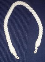 Cordon torsadé décoratif blanc – 70 cm, Enlèvement ou Envoi, Utilisé, Blanc