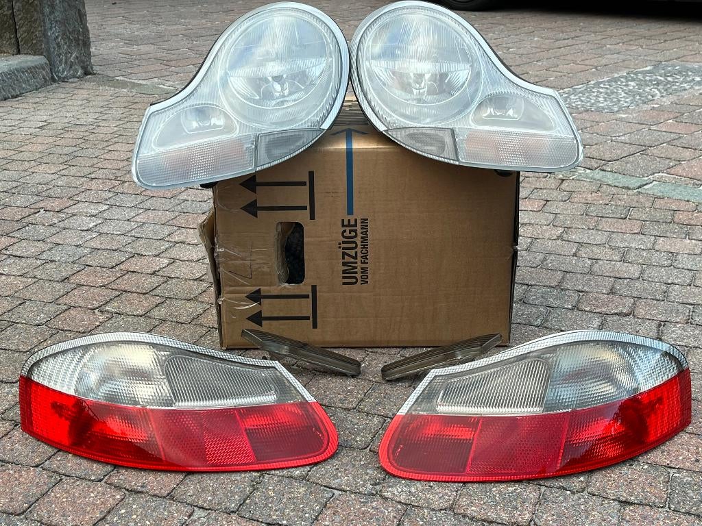 Phares Porsche Boxster, jeu de clignotants blancs (1er. Mod, Enlèvement, Utilisé, Porsche