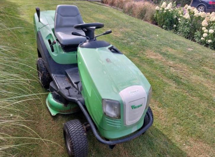 Viking grasmaaier, Tuin en Terras, Grasmaaiers, Gebruikt, Benzine-grasmaaier, 50 cm of meer, Cirkelmaaier, Opvangbak, Ophalen