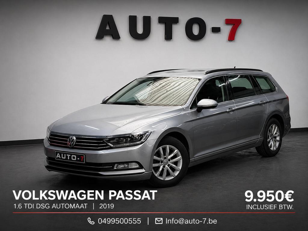 Volkswagen Passat 1.6 CR TDi DSG 2019 Navi-AC - BTW in!, Autos, Volkswagen, Achat, Euro 6, Entreprise, Entretenue par le concessionnaire