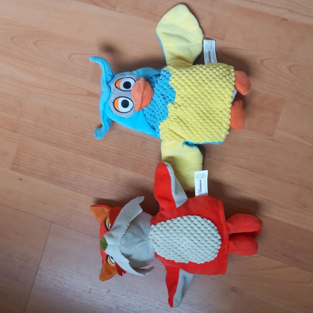 Handpop Meneer de Uil en Vos Fabeltjeskrant, Ophalen, Zo goed als nieuw, Vos