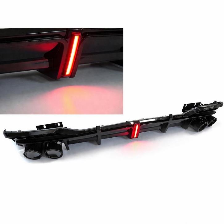 ACHTERDIFFUSOR SPORT LED GLANZEND ZWART AUDI A5 F5 19-23, Auto diversen, Tuning en Styling, Ophalen