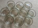 Glazen potjes, Huis en Inrichting, Ophalen of Verzenden, Zo goed als nieuw, Glas, Overige typen