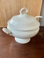 Grote antieke Belgische soepterrine en lepel. Boch, Antiek en Kunst, Ophalen