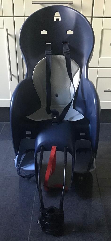 Fietsstoeltje Polisport max. 22 kg, Ophalen, Achterzitje, Voetsteuntjes, Zo goed als nieuw