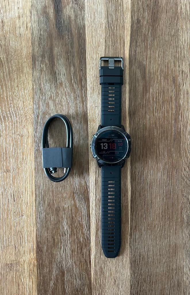 Fenix 6X pro, Handtassen en Accessoires, Sporthorloges, Ophalen, Zo goed als nieuw