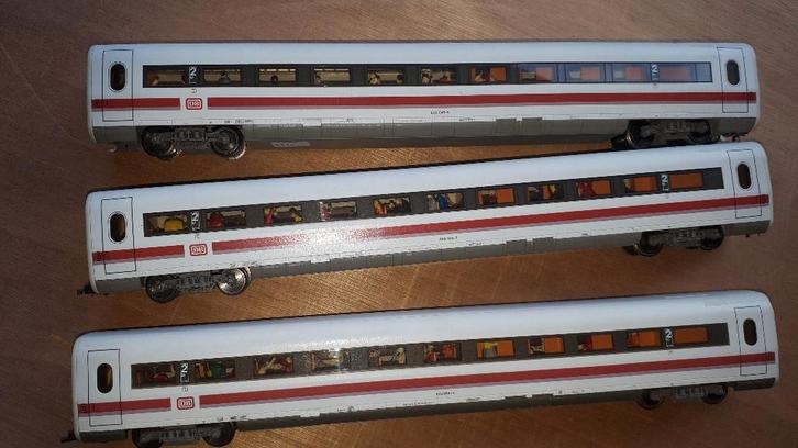 Fleischmann ICE-2 rijtuigen, Hobby en Vrije tijd, Modeltreinen | H0, Zo goed als nieuw, Wagon, Gelijkstroom, Fleischmann, Analoog