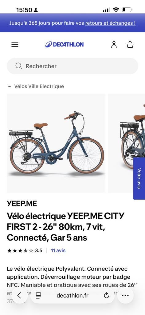 Vélo, Vélos & Vélomoteurs, Vélos électriques, Enlèvement ou Envoi, Comme neuf