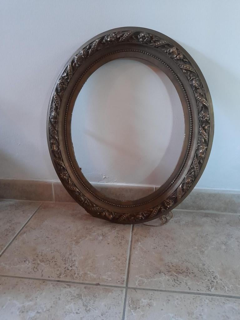 CADRE RÉTRO OVALE (bois), Enlèvement, Maison et Meubles