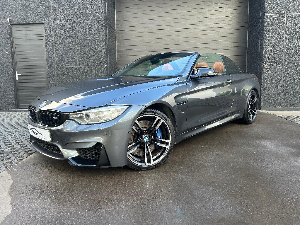 BMW M4 3.0DKG Cabriolet | Led | HUD | full history, Autos, Cuir, Argent ou Gris, Achat, Euro 6