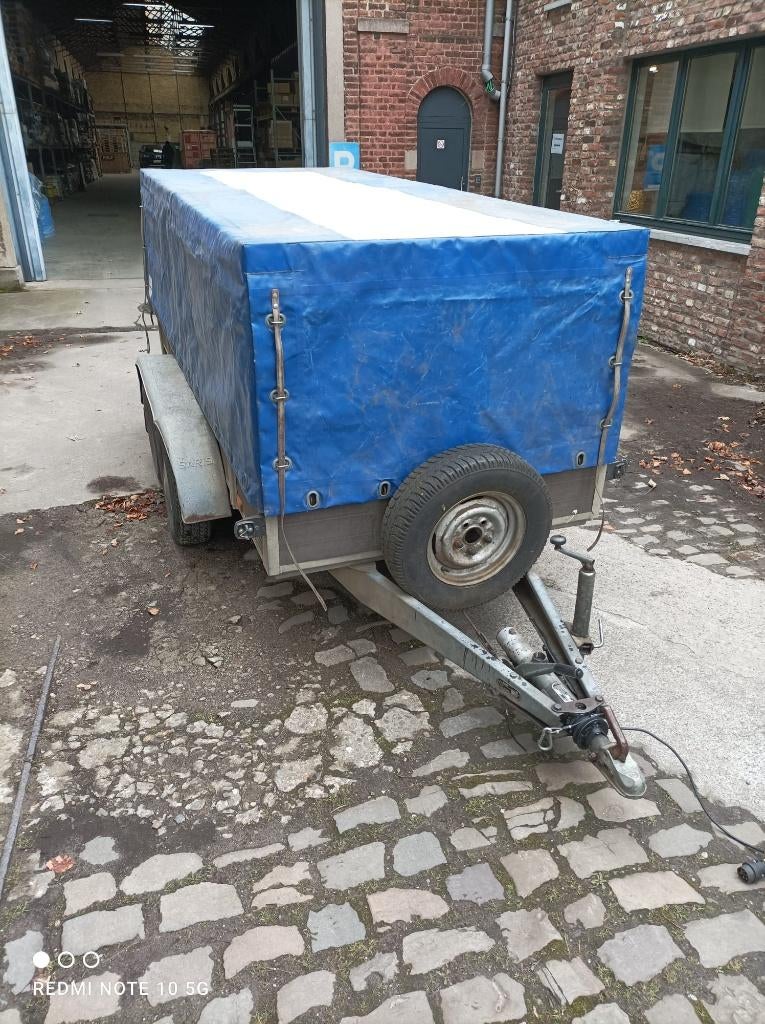 Remorque double essieux bâché, Ophalen, Gebruikt