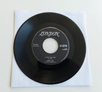 Johnny Cash: 'I Walk the Line' (ZELDZAME Belgische single!) beschikbaar voor biedingen
