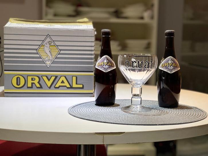 Caisse 12 Bouteilles Orval 2016 - 2018, Collections, Marques de bière, Comme neuf, Bouteille(s), Autres marques, Enlèvement