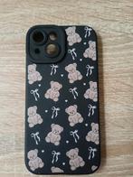 Hoesje beertjes Zwart voor iPhone 15, Verzenden
