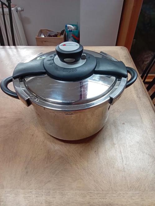 Cocotte minute Seb clipso 8 litres autocuiseur inox, Huis en Inrichting, Keuken | Potten en Pannen, Zo goed als nieuw, Inox, Ophalen of Verzenden