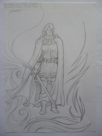 De Rode Ridder - Originele tekening (studie) - Fabio Bono HC beschikbaar voor biedingen
