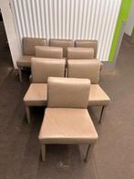 8 Taupe stoelen te koop, Huis en Inrichting, Stoelen, Ophalen of Verzenden