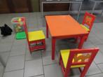 kindertafel +stoelen, Kinderen en Baby's, Ophalen, Gebruikt